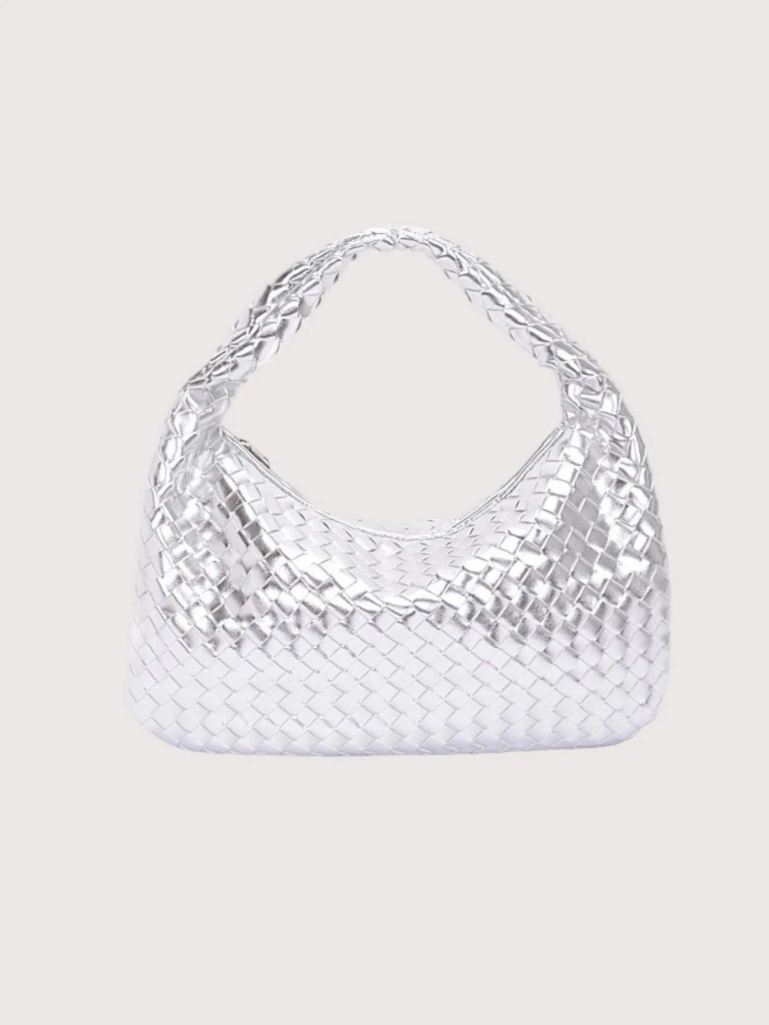 OTS Weaved Tote | Silver