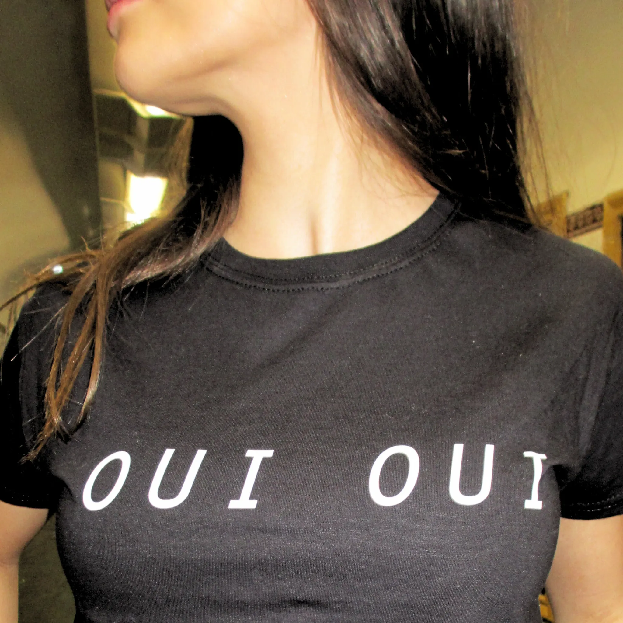 OUI OUI, BABY TEE - SVART