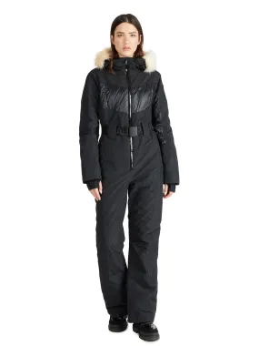 Pearl Women's Ski Jumpsuit w/ Faux Fur Trim