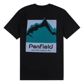 Penfield MOUNTAIN GRAPHIC T-shirt Black