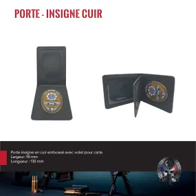 Porte-insigne Cuir