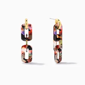 Resin Link Earrings