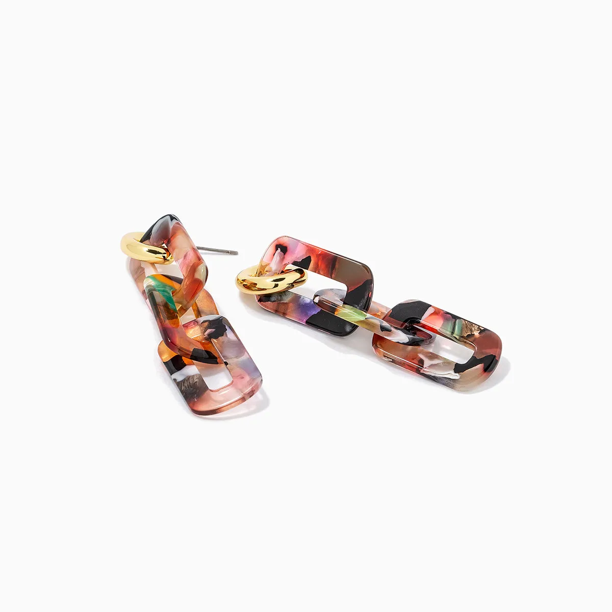 Resin Link Earrings