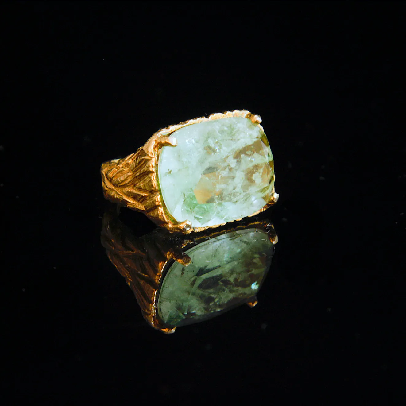 RING ACQUAMARINE CRISTAL