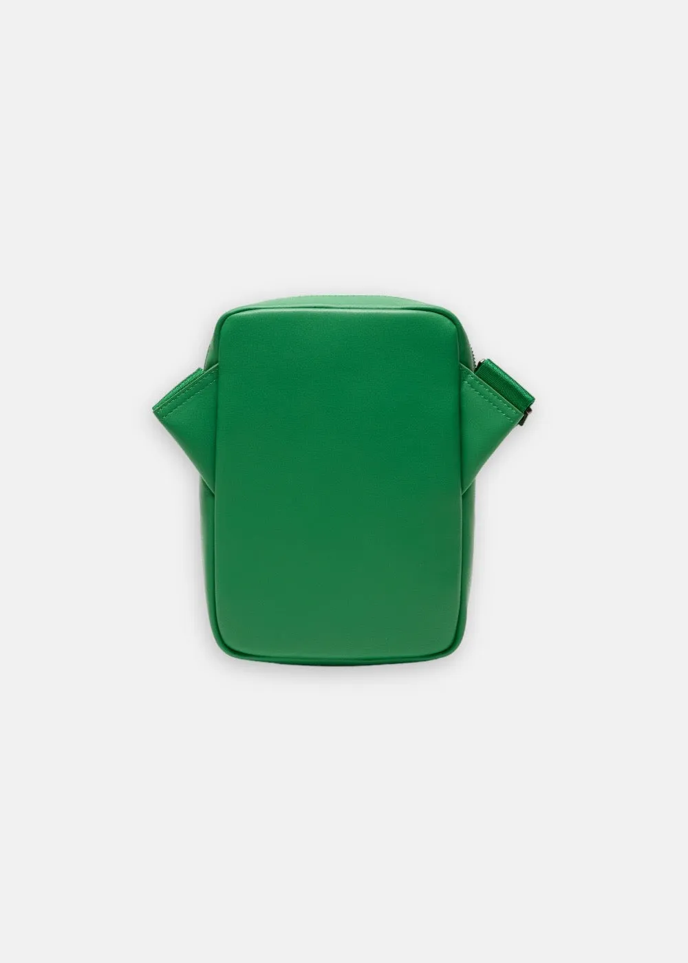 Sacoche Lacoste verticale monogramme verte