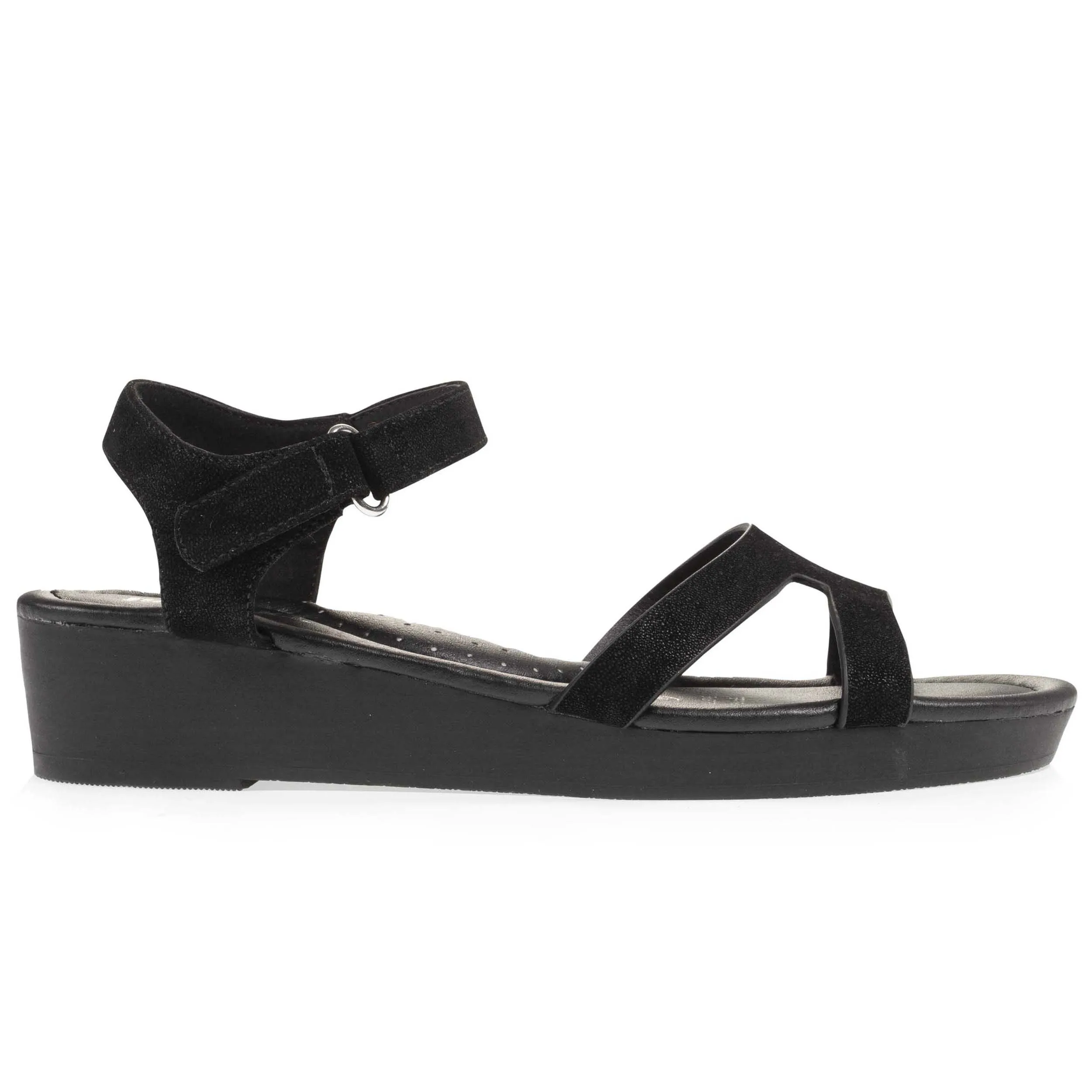 Sandales Femme talon compensé Noir