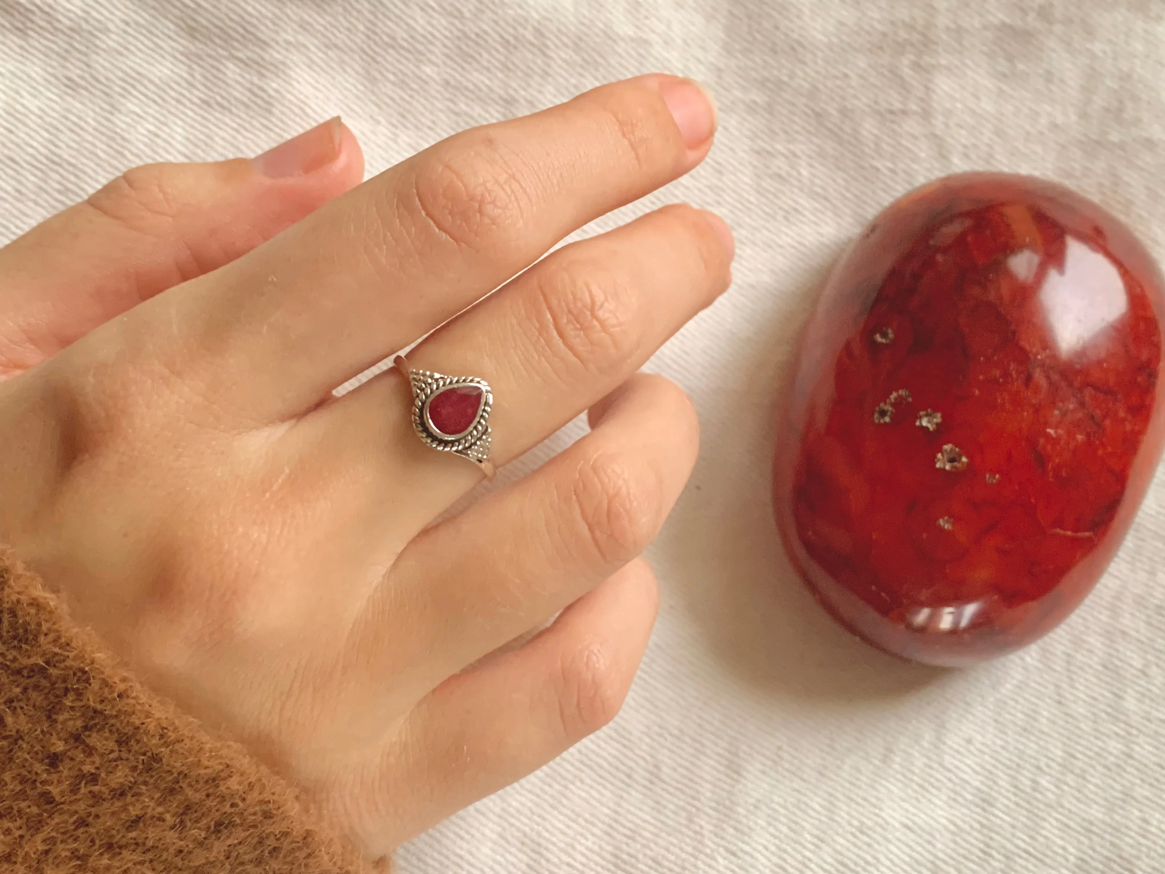 Semi-precious Ruby Zuma Ring