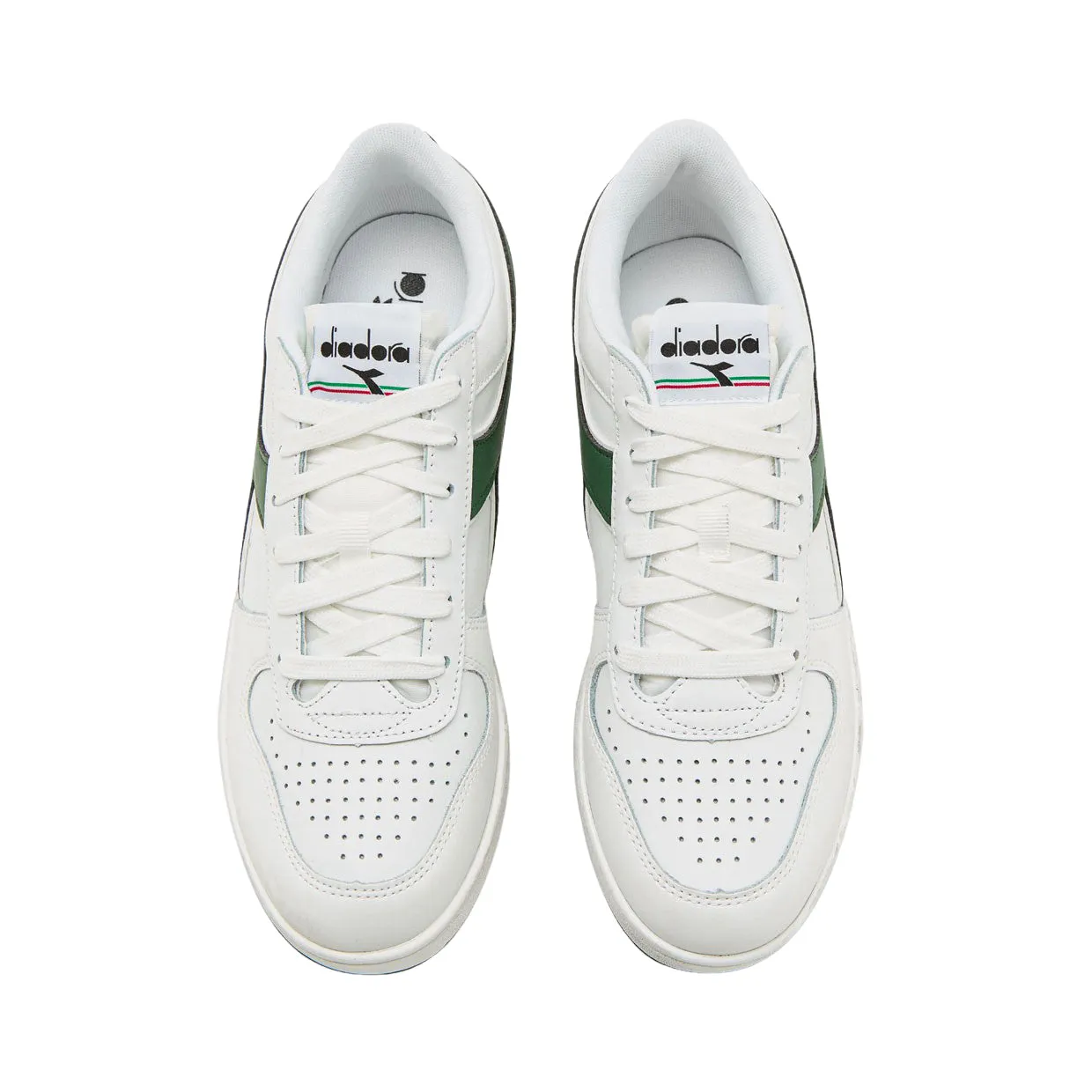 Sneakers Uomo Diadora Magic Basket Low Icona Bianco / Verde