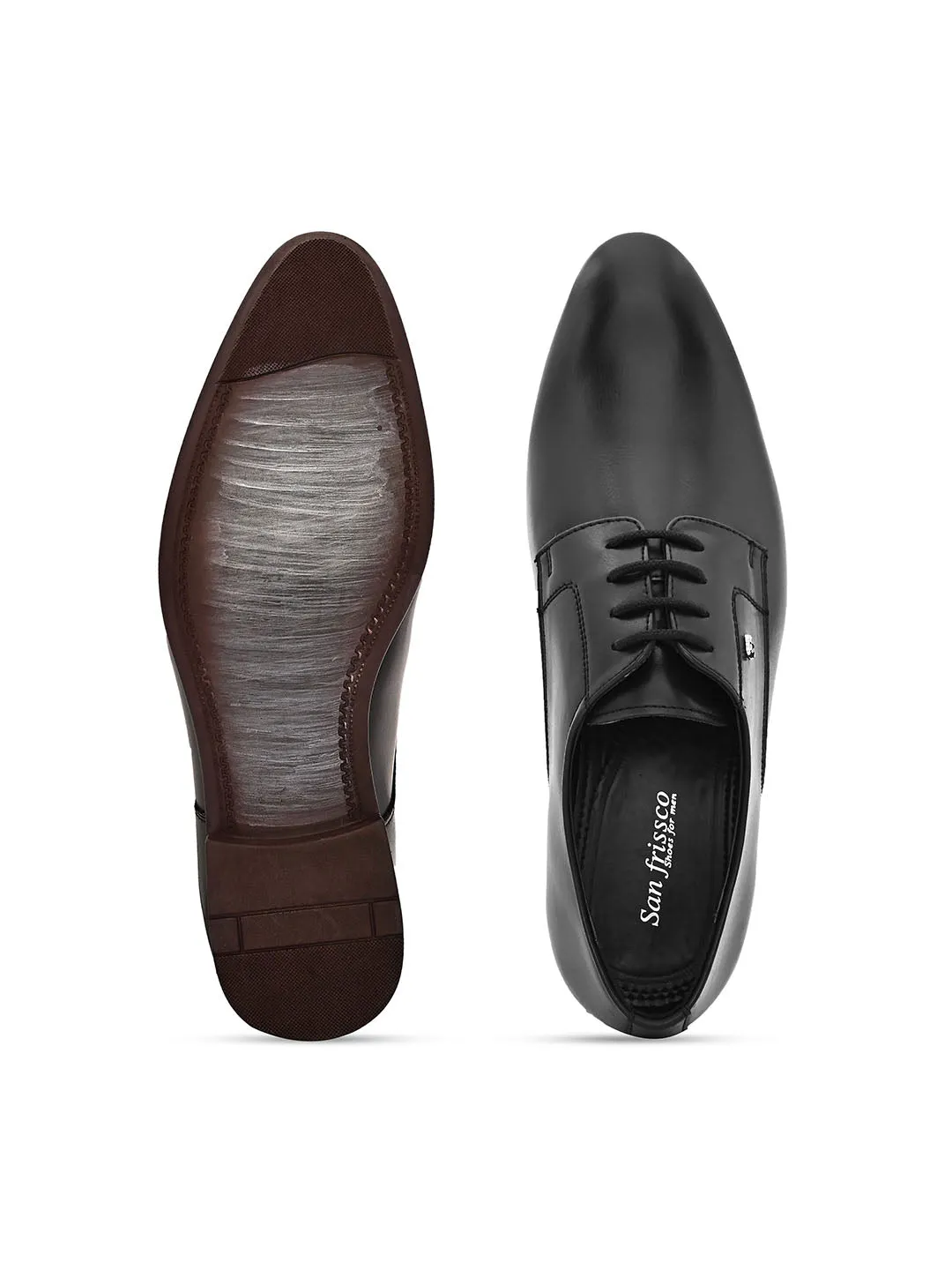 Solemn Black Derby Shoes