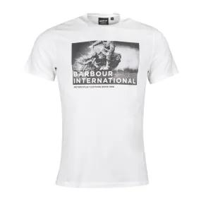 T-shirt Barbour International Photo History Bianco