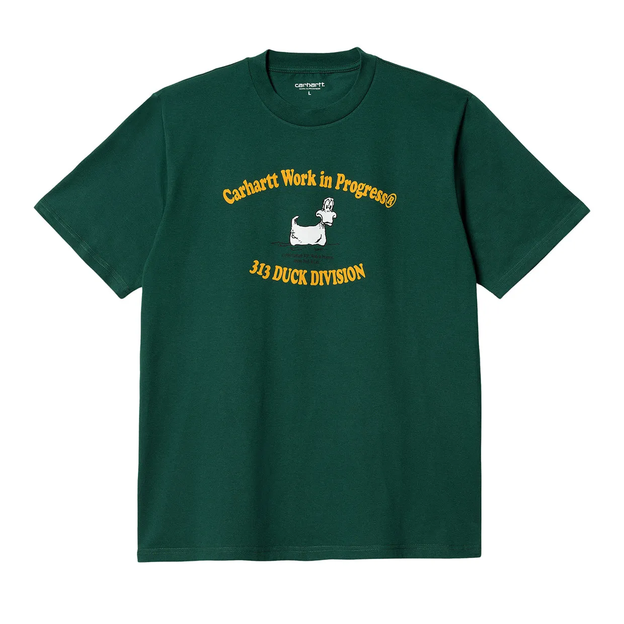 T-shirt Carhartt WIP  S/S 313 Duckdivision Verde