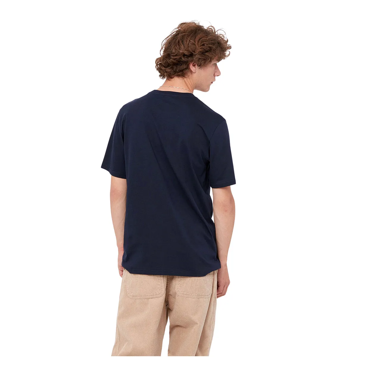 T-shirt Carhartt WIP  S/S Pocket Blu Navy