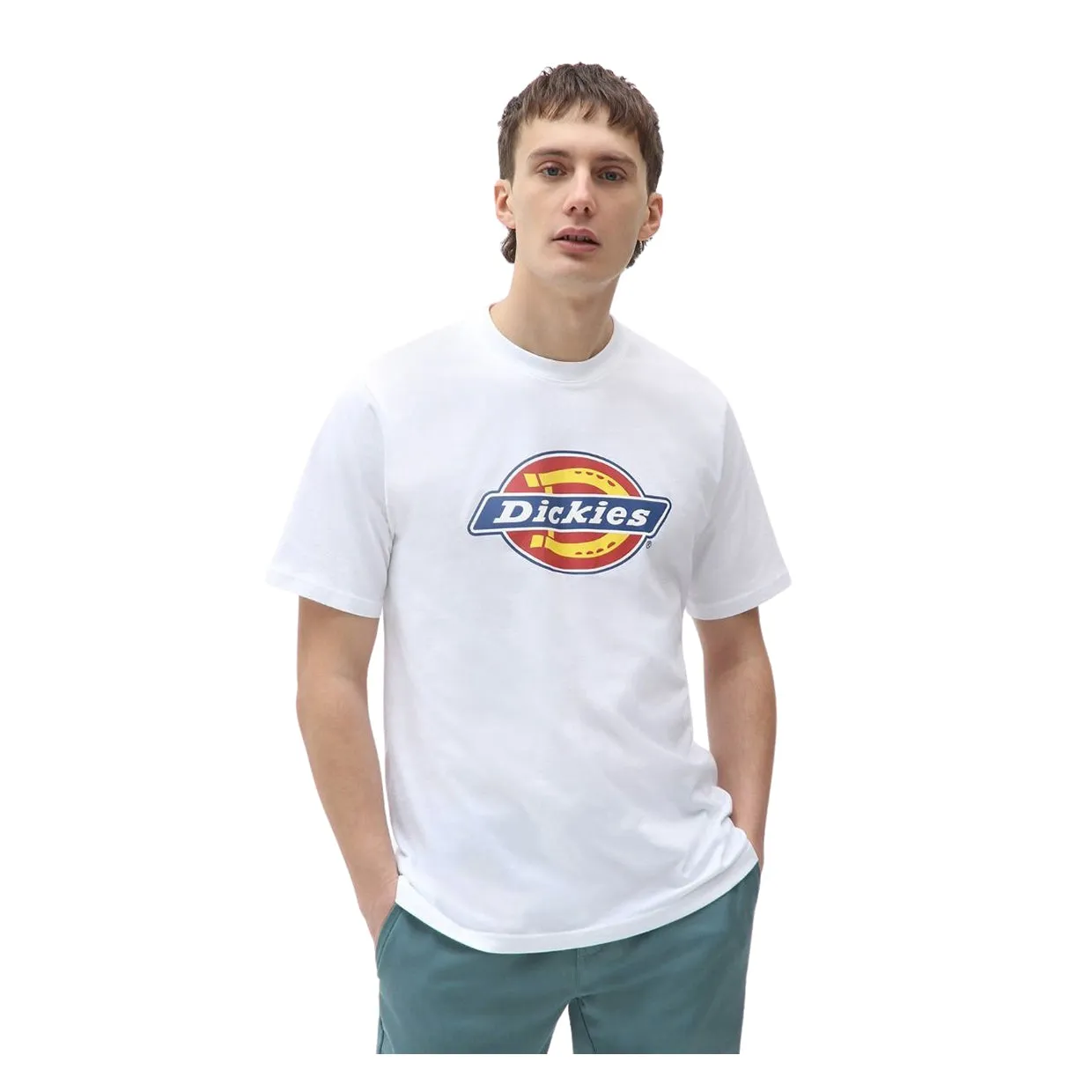 T-shirt Dickies Icon Logo Bianco