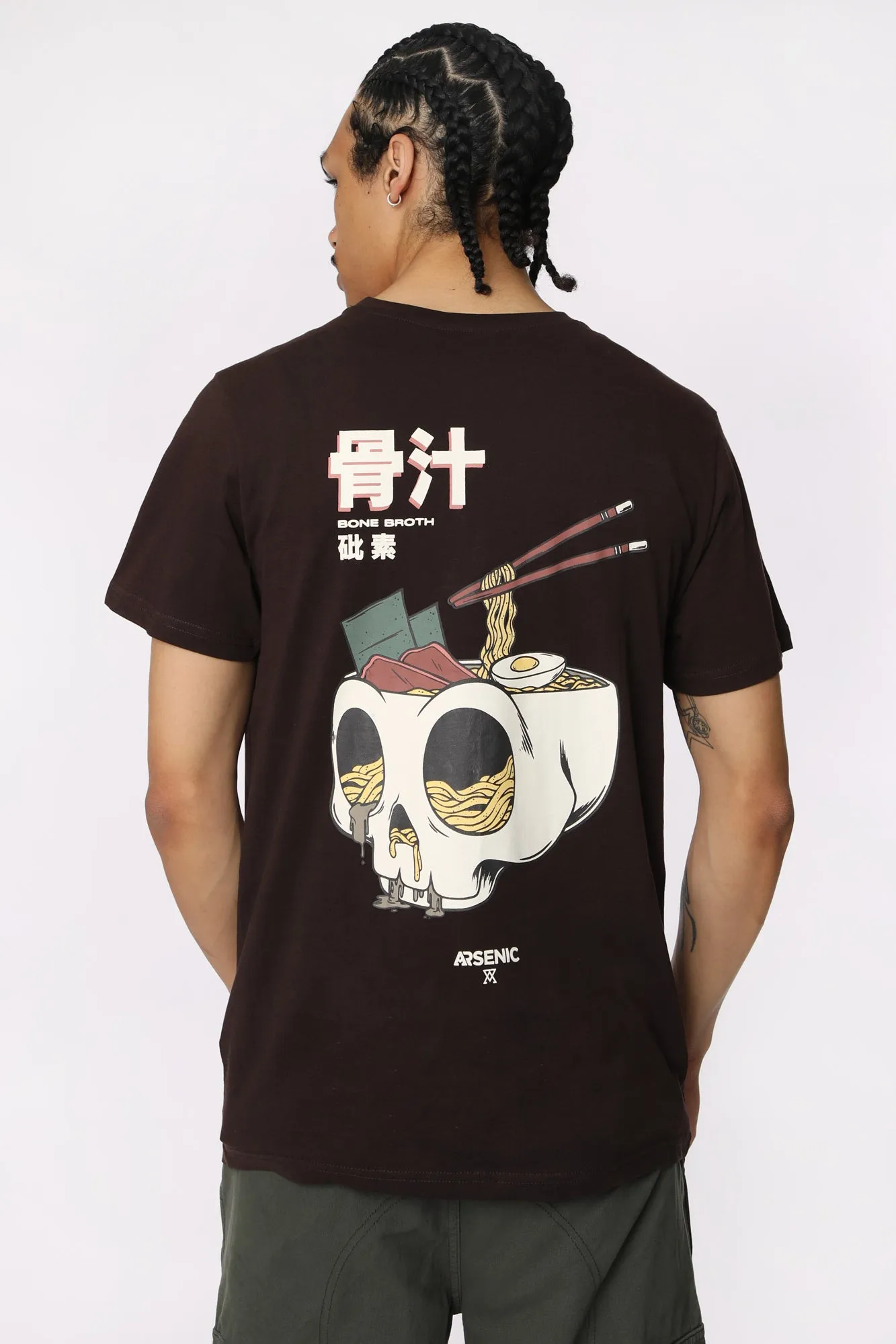 T-Shirt Imprimé Crne de Ramen Arsenic Homme