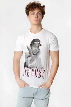 T-Shirt Imprimé Ice Cube Homme