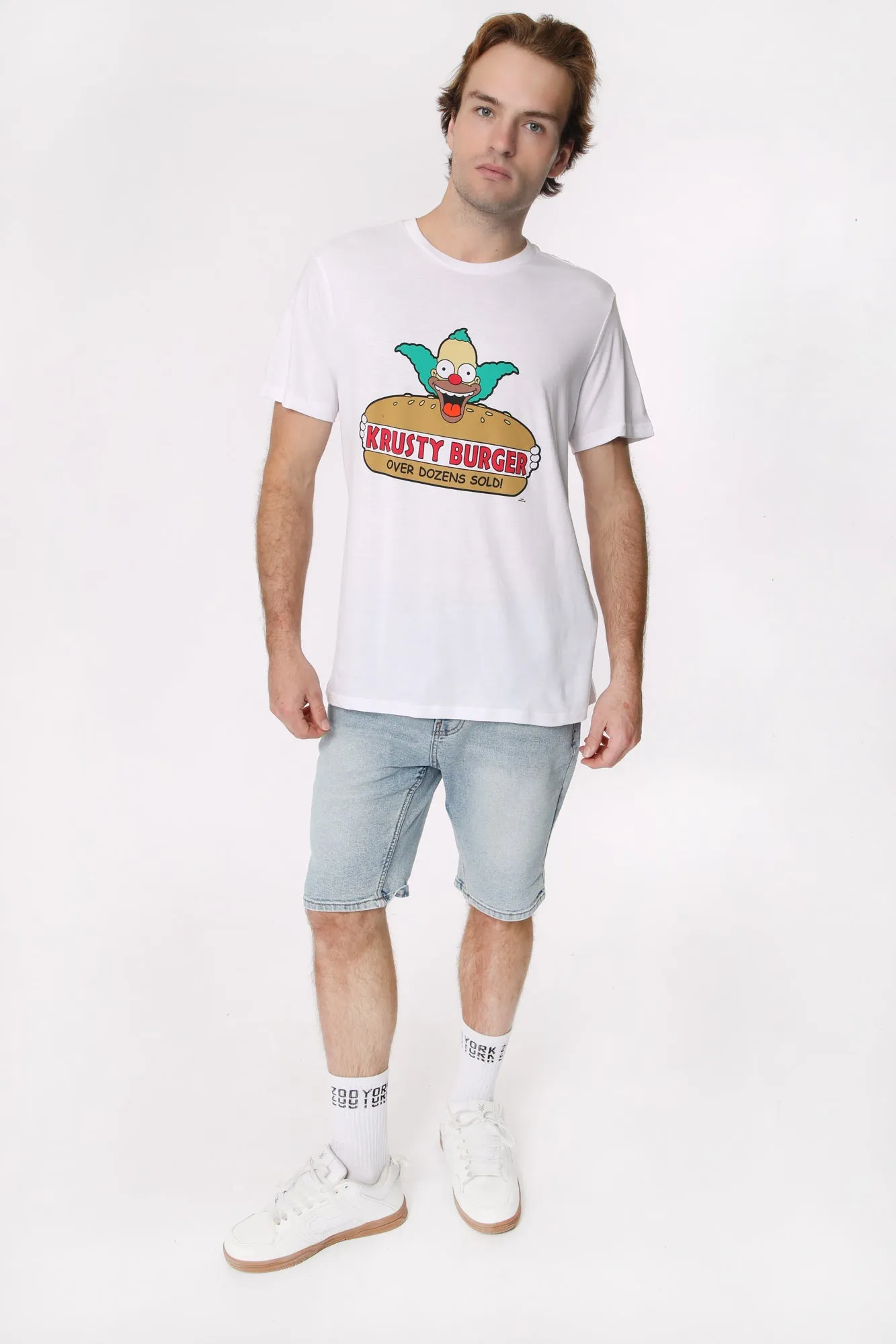 T-Shirt Imprimé Krusty Burger Les Simpsons Homme