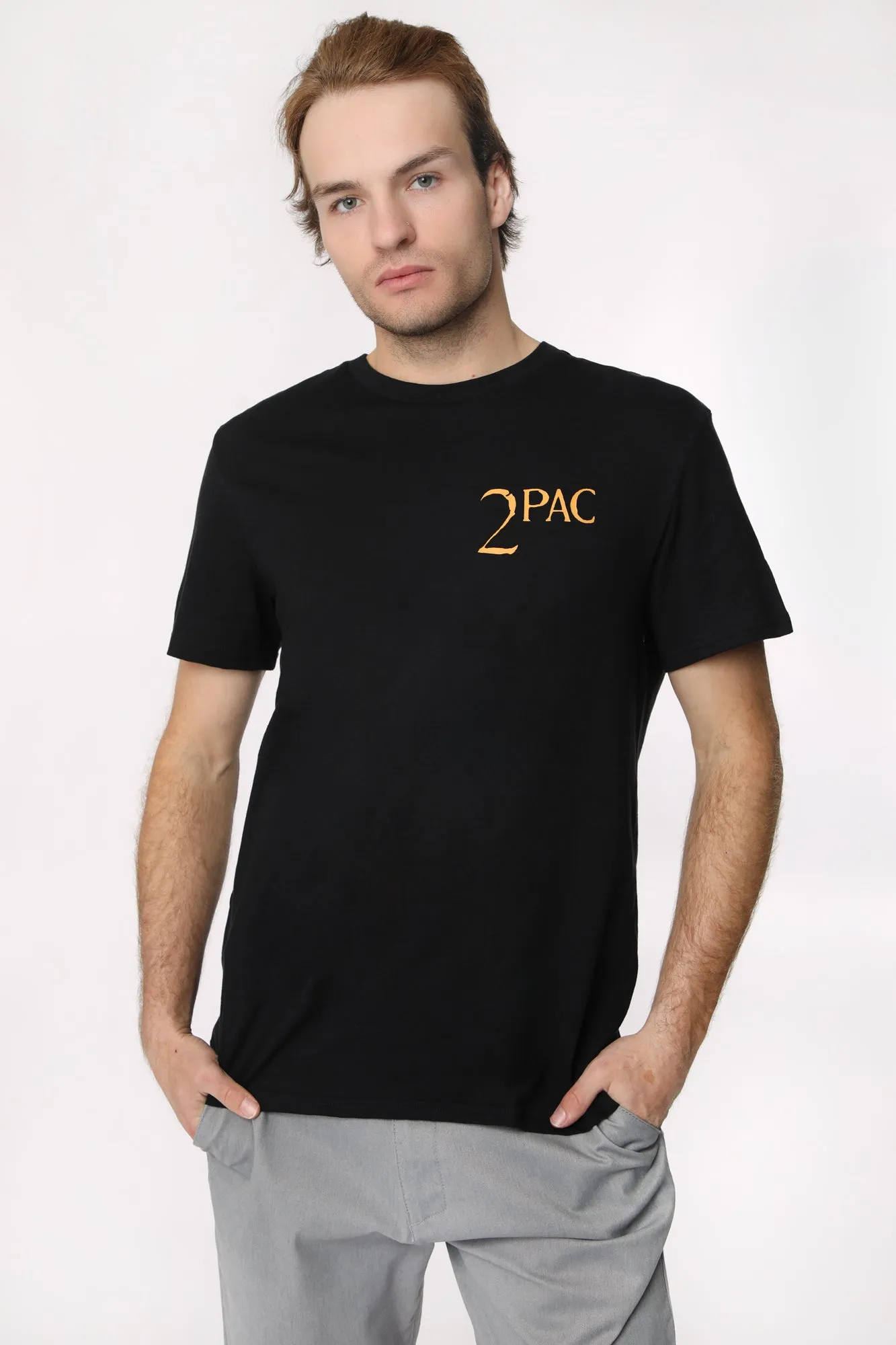 T-Shirt Imprimé Makaveli Tupac Homme