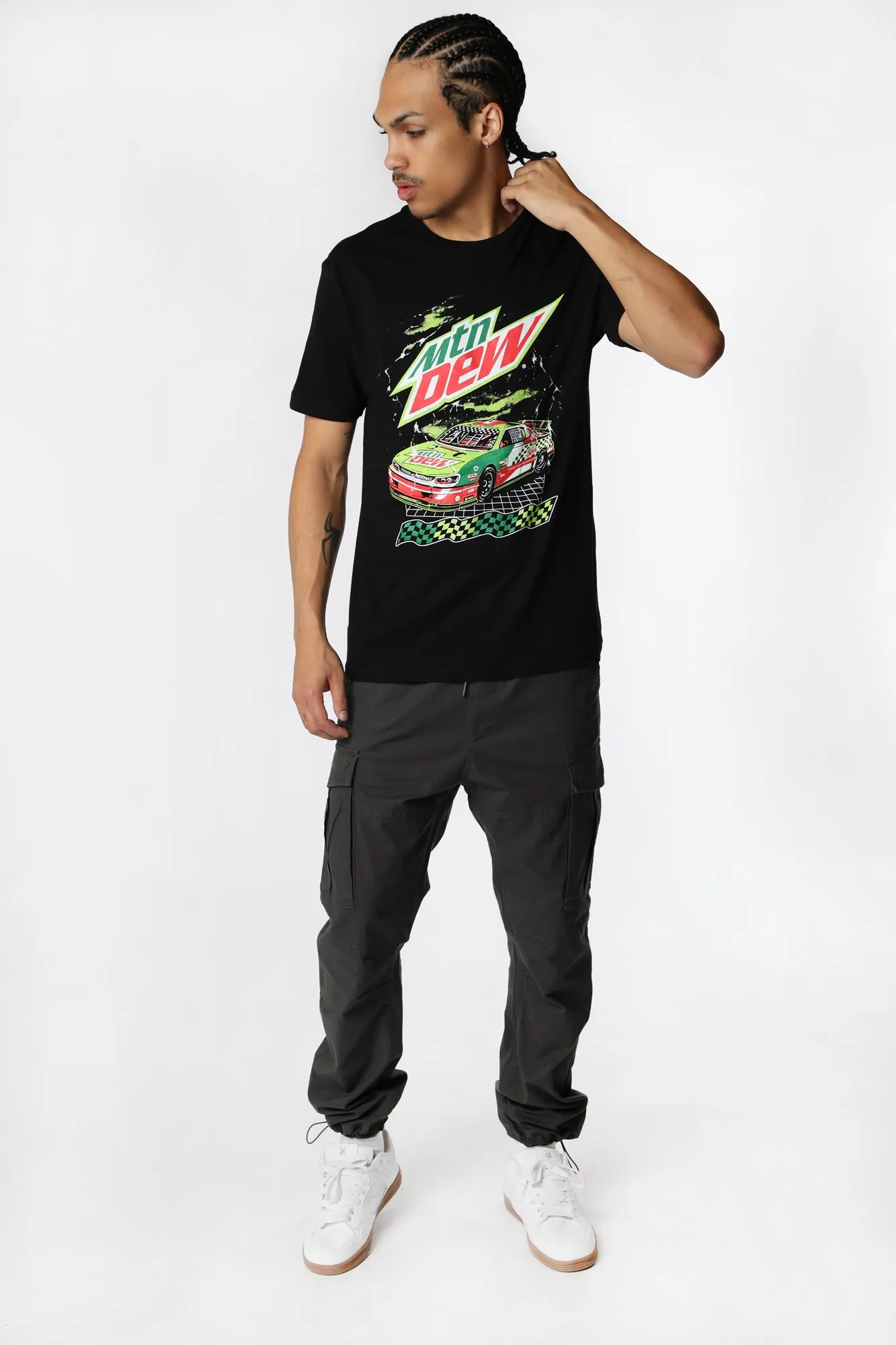 T-Shirt Imprimé Mtn Dew Racing Homme