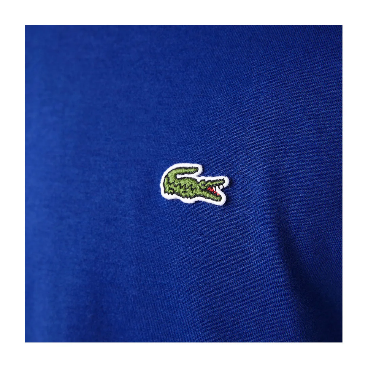 T-shirt Lacoste Girocollo Cotone Pima Blu (BDM)