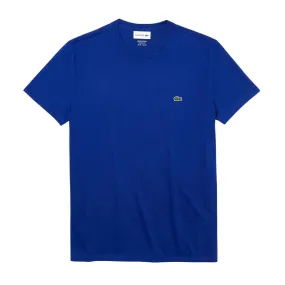 T-shirt Lacoste Girocollo Cotone Pima Blu (BDM)