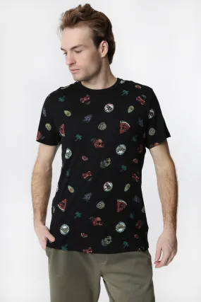 T-Shirt Motif Fruits et Crnes Arsenic Homme