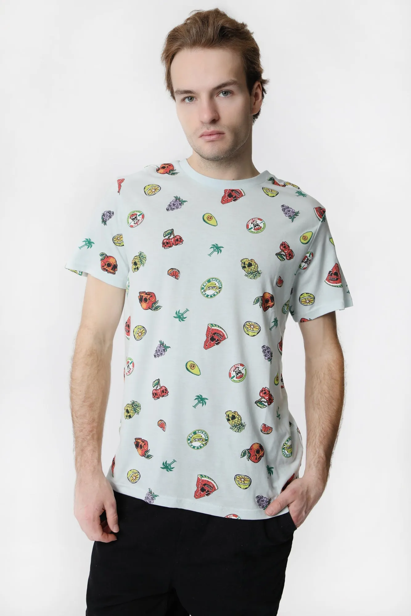 T-Shirt Motif Fruits et Crnes Arsenic Homme