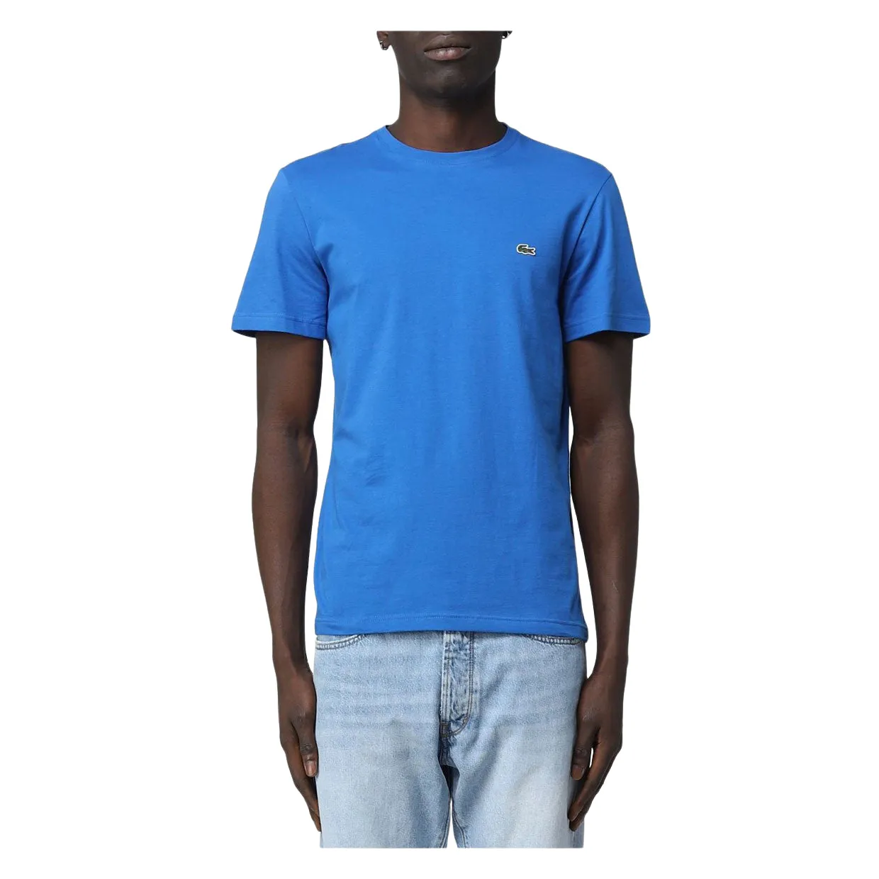 T-shirt Uomo Lacoste Girocollo Blu (KXB)