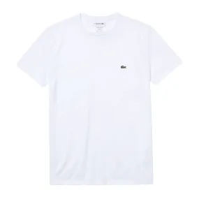 T-shirt Uomo Lacoste Girocollo Cotone Pima Bianco