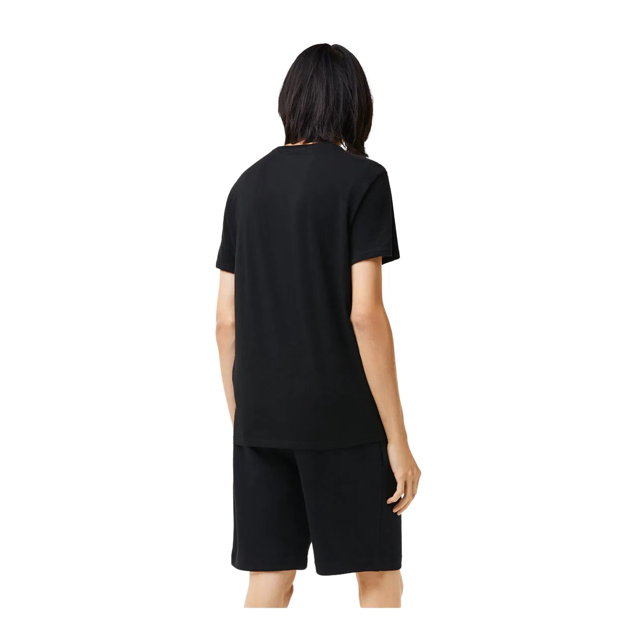 T-shirt Uomo Lacoste Girocollo Cotone Pima Nero