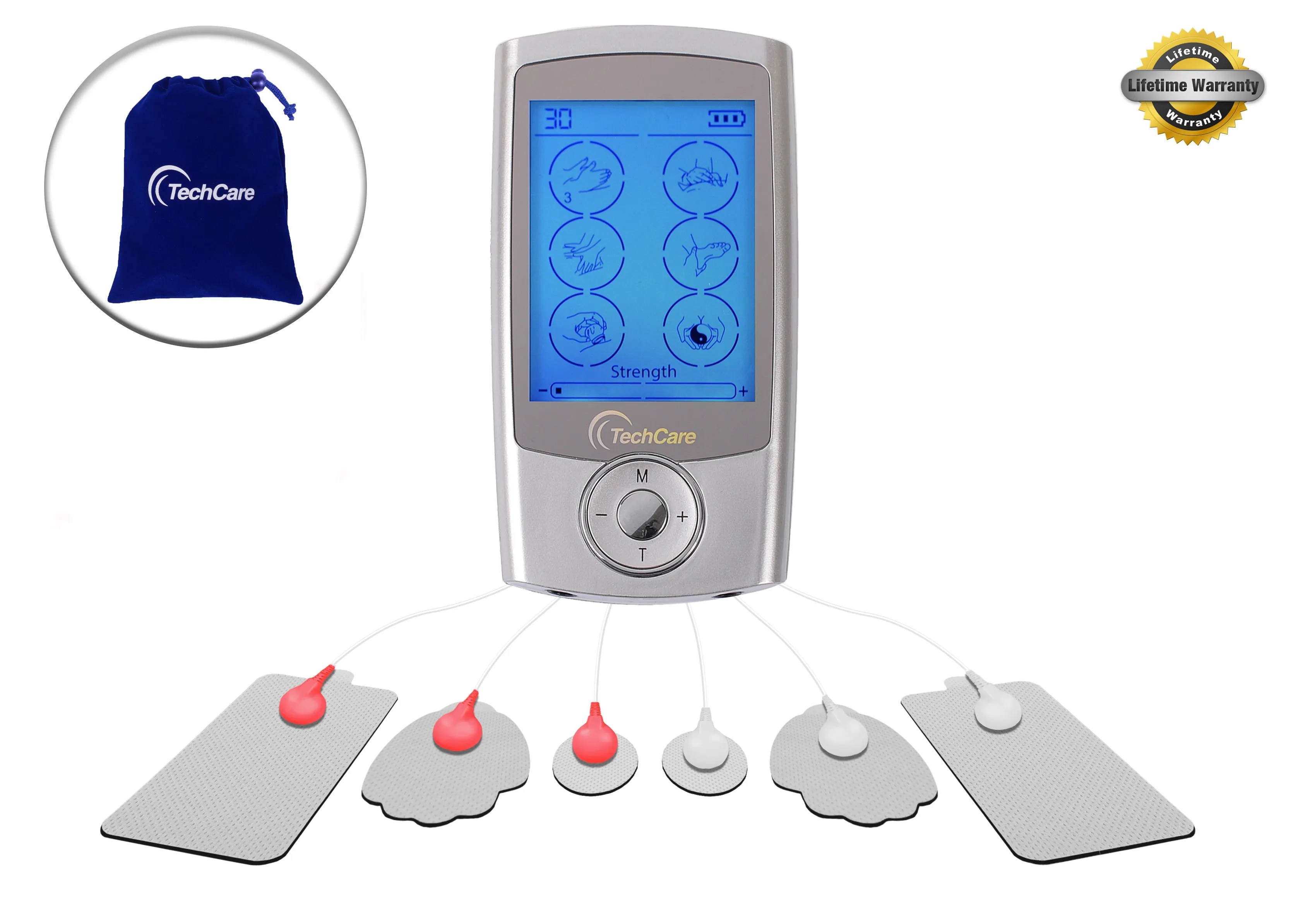 TechCare Pro 24 Modes Tens Unit   6 pads