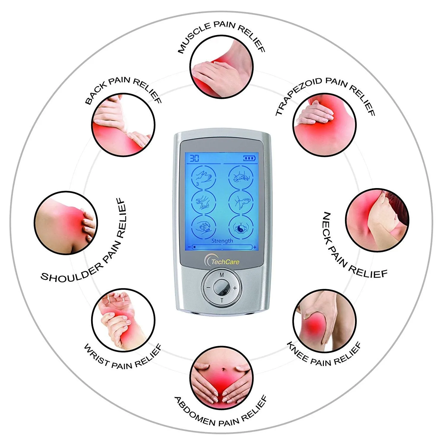 TechCare Pro 24 Modes Tens Unit   6 pads