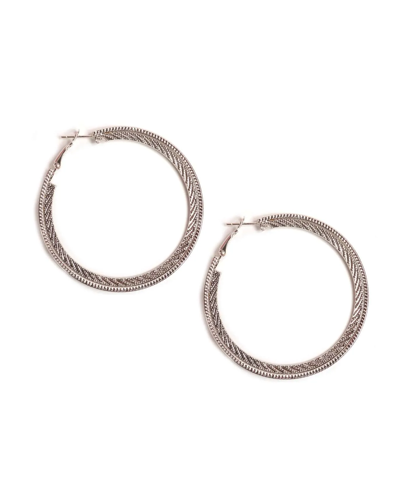 Texture Stripes Hoop Earrings