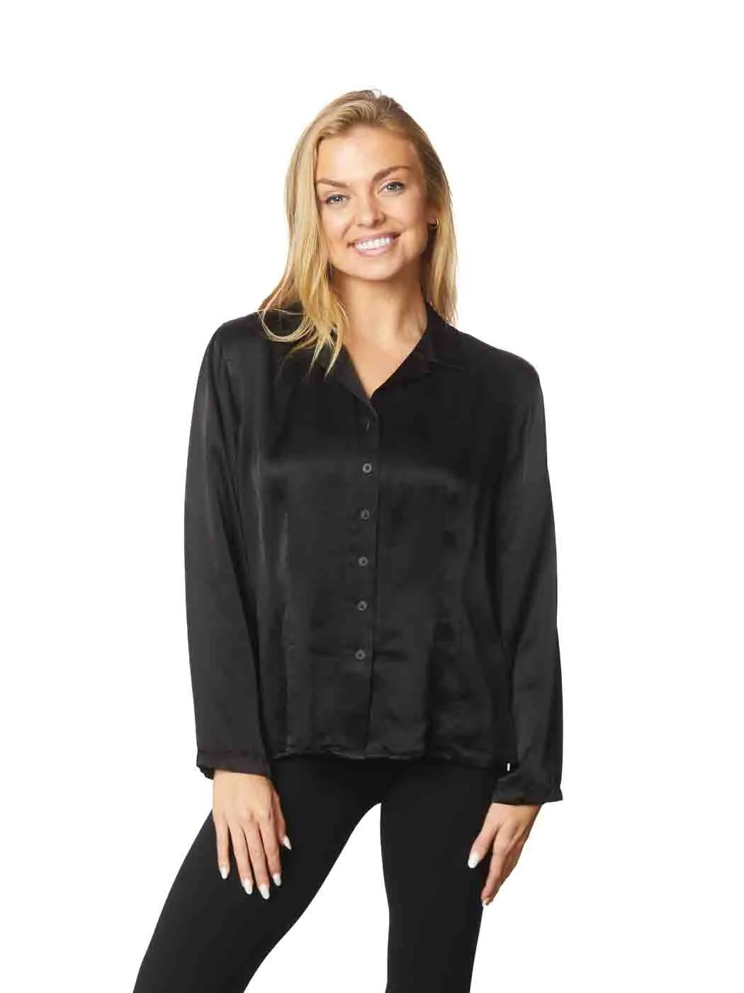 Tianello CUPRO Satin "Diane" Blouse