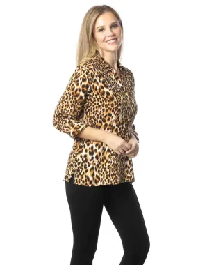 Tianello TENCEL™ "Cheetah" Print "Suzy" Blouse