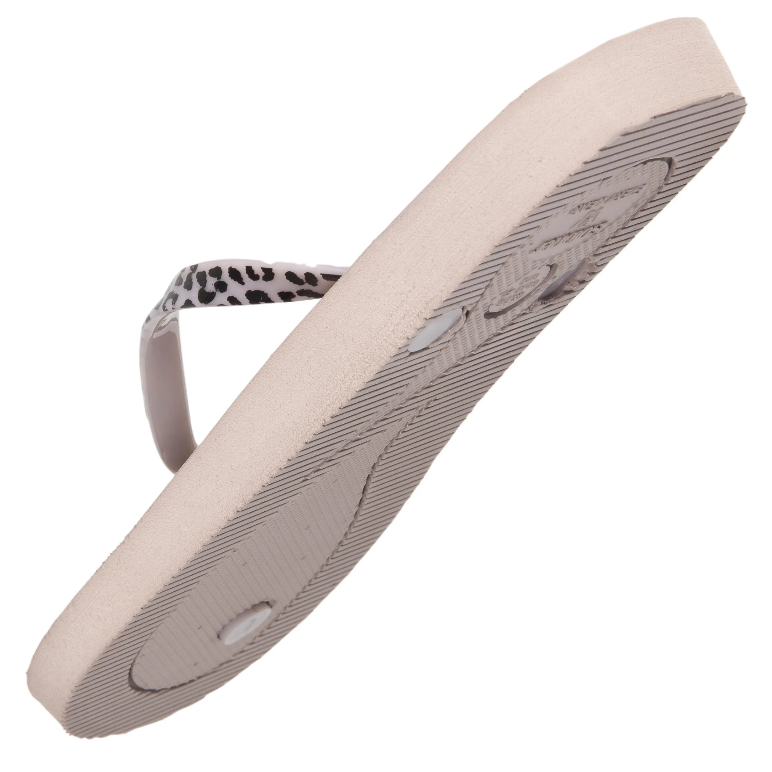 Tongs Femme unie motifs Taupe animal