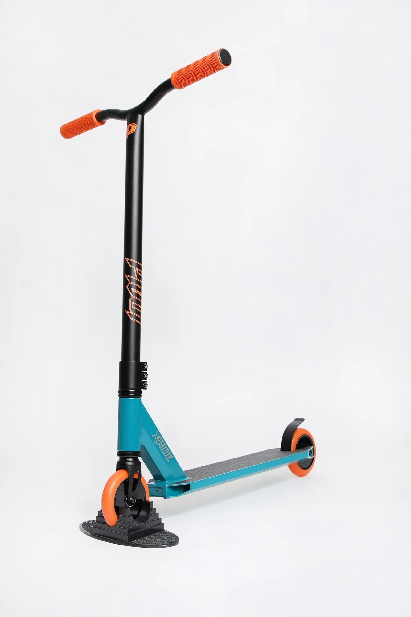 Trottinette X-Ride Bleue et Orange Pivot