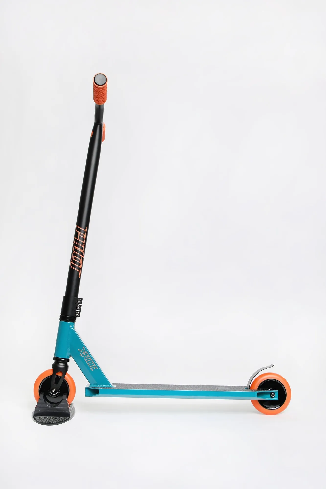 Trottinette X-Ride Bleue et Orange Pivot