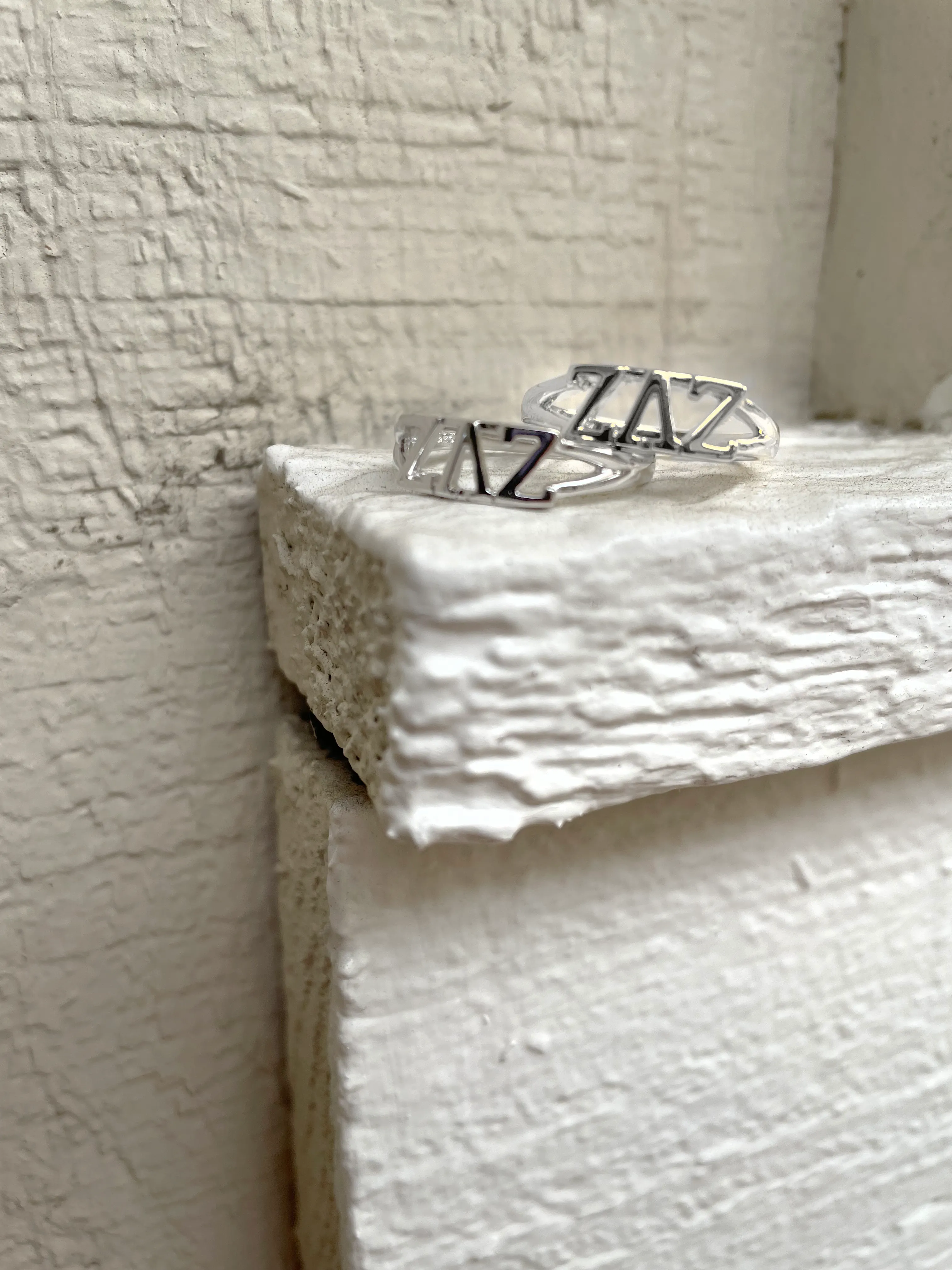 Zeta Lambda Zeta Sterling Silver Ring (Bague En Argent Sterling Zeta Lambda Zeta)